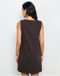 AERE - Clio Denim Mini Dress