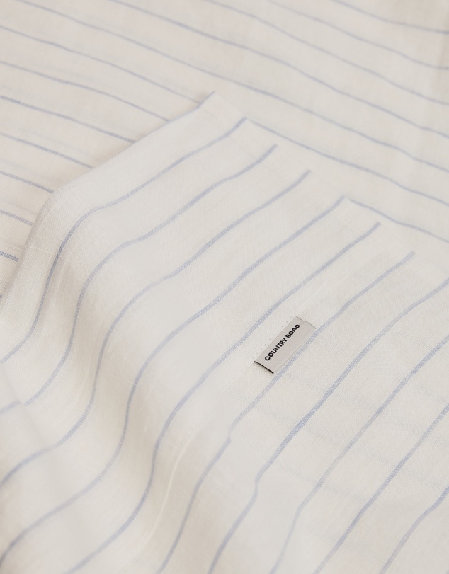 Country Road - Skye Linen Queen Flat Sheet