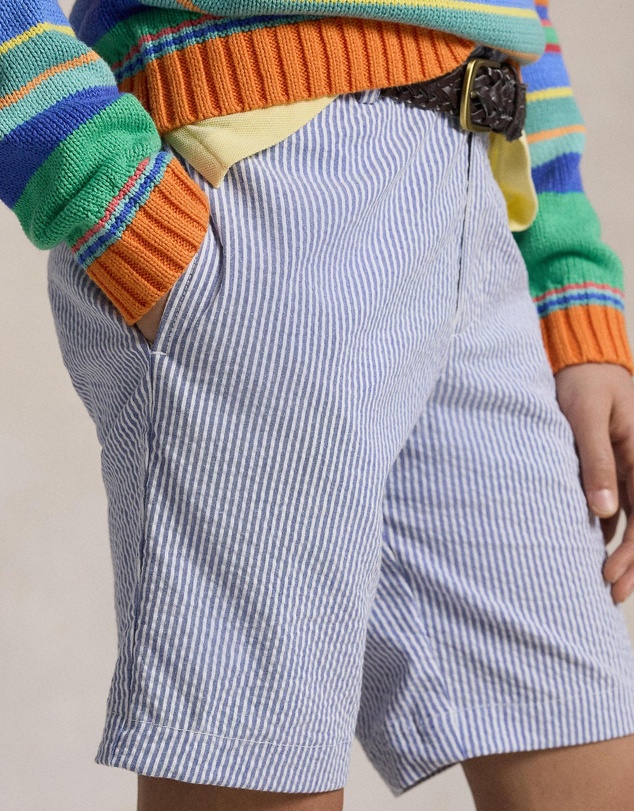 Polo Ralph Lauren - Stretch Cotton Seersucker Shorts - Teens