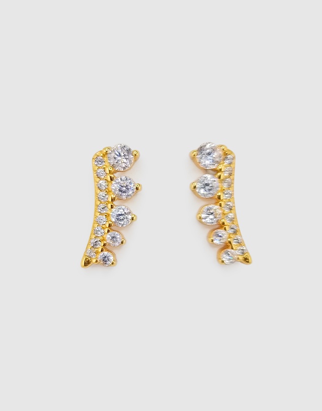 Izoa - Lina Crystal Stud Earring
