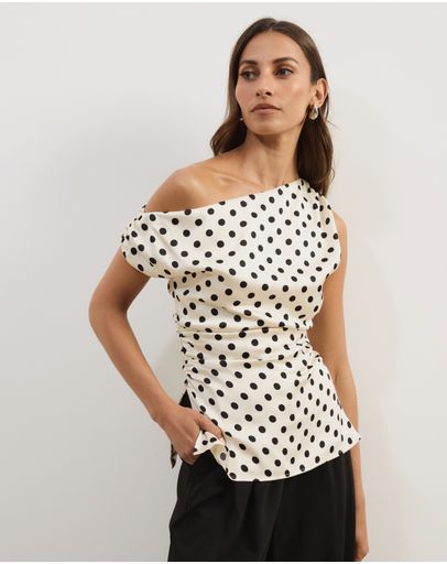 Cream Based Polka Dot