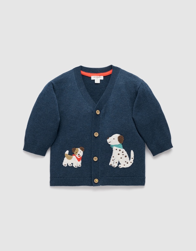 Purebaby - Doggy Cardigan-Kids-Babies