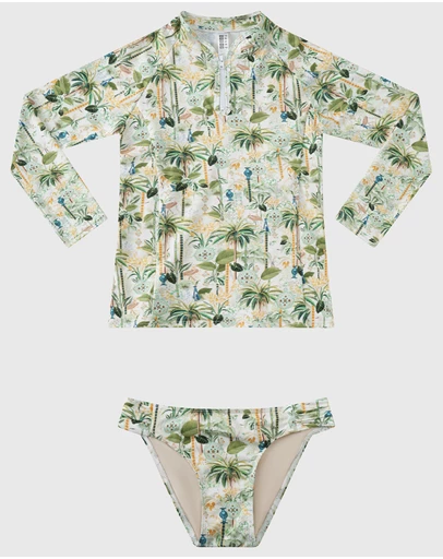 Aqua Blu Kids - Madagascar Long Sleeve Rash Vest Set - Teens