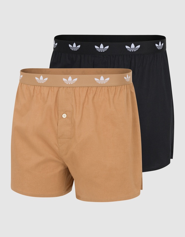 adidas Sportswear - 2 Pack Comfort Core Cotton Icon Boxer Underwear
