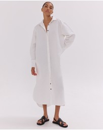 Cloth & Co. - The Shirt Dress | White
