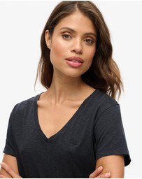 Superdry - Studios Slub Embroidered Vee Tee