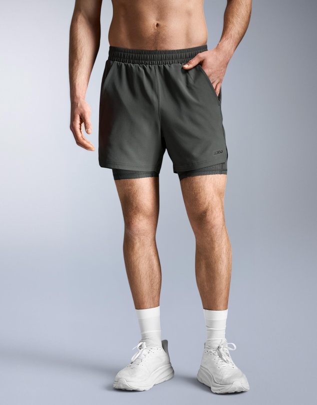 2XU - Aero Mesh 2-In-1 5 Inch Shorts