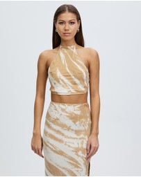 Third Form - Twist Through Bias Halter Top