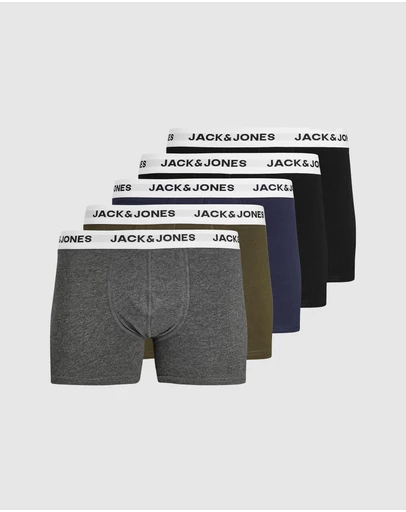 Jack & Jones - Basic Cotton Trunks 5 Pack