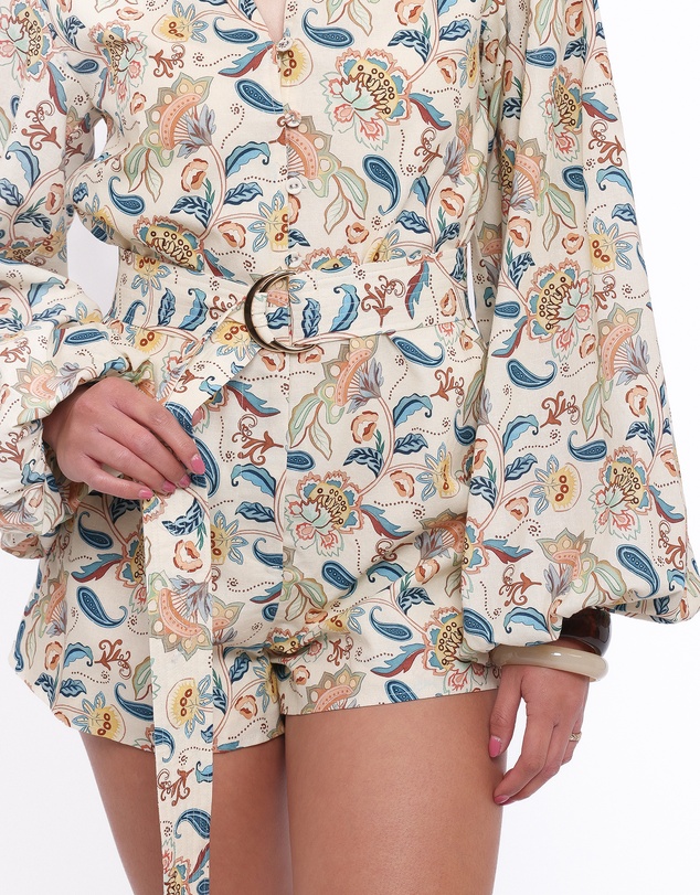 Petal & Pup - Soul Belted Playsuit - Paisley