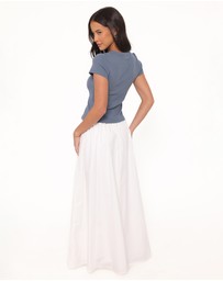 Petal & Pup - Christine Maxi Skirt - White