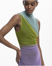 Desigual - Gradient tulle midi dress