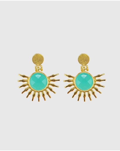 Izoa - Claire Fan Earrings