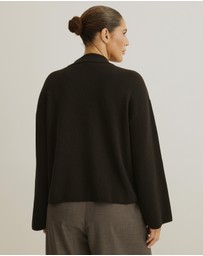 Atmos&Here Curvy - Jay Relaxed Rib Cardigan