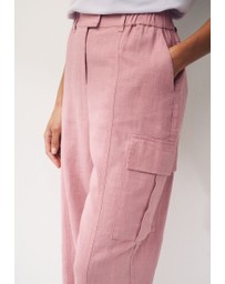 NEXT - Smart Linen Blend Cargo Taper Trousers