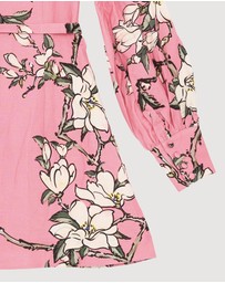 Revibe - Repaired LEO LIN Luminous Linen Mini Dress