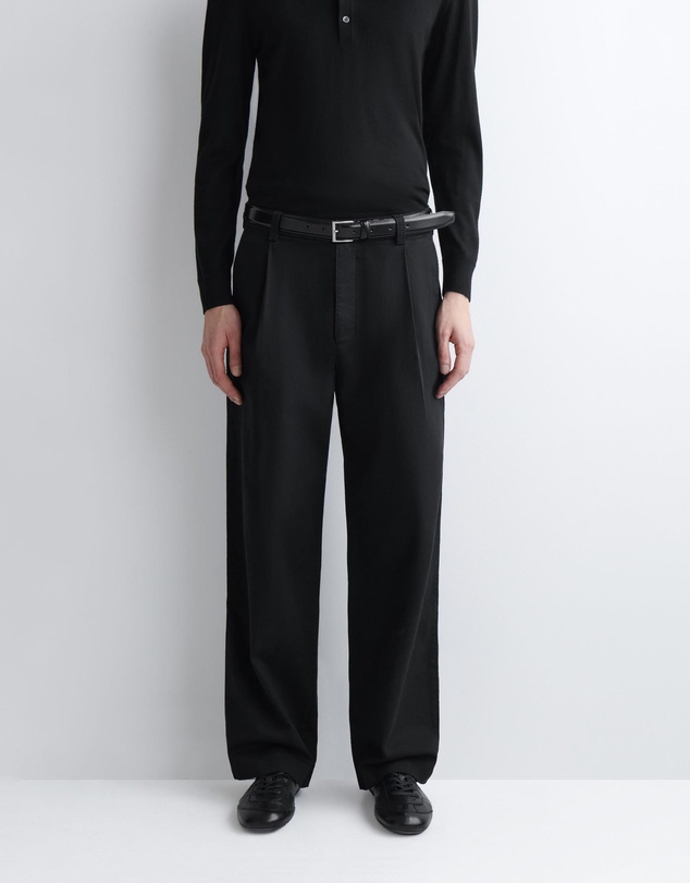 COS - Pleated Relaxed-Fit Wide-Leg Denim Trousers