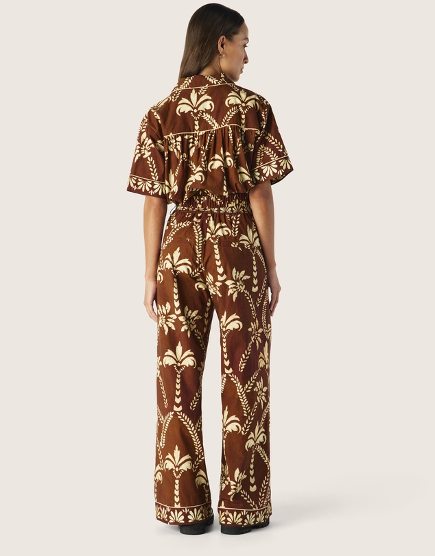 MOS The Label - Deia Print Tie Front Shirt