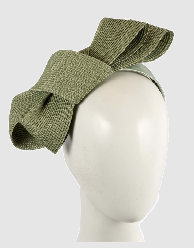 Max Alexander - Olive Bow Racing Fascinator