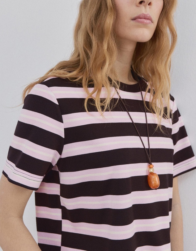 M.N.G - Striped Short-Sleeved T-Shirt
