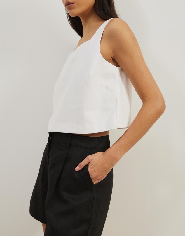 Atmos&Here - Aven Linen Blend Boxy Top