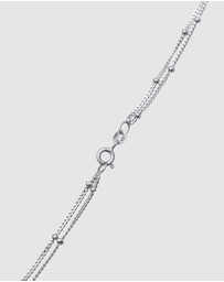 Elli Jewelry - Necklace Y-Chain Layer Balls in 925 Sterling Silver