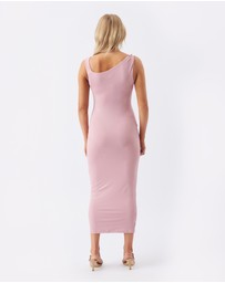 Ripe Maternity - Luxe Knit Off Shoulder Dress