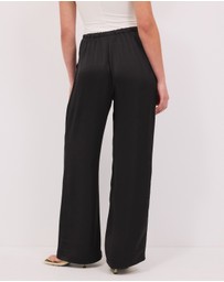 Calli - Lottie Satin Elastic Waist Pants