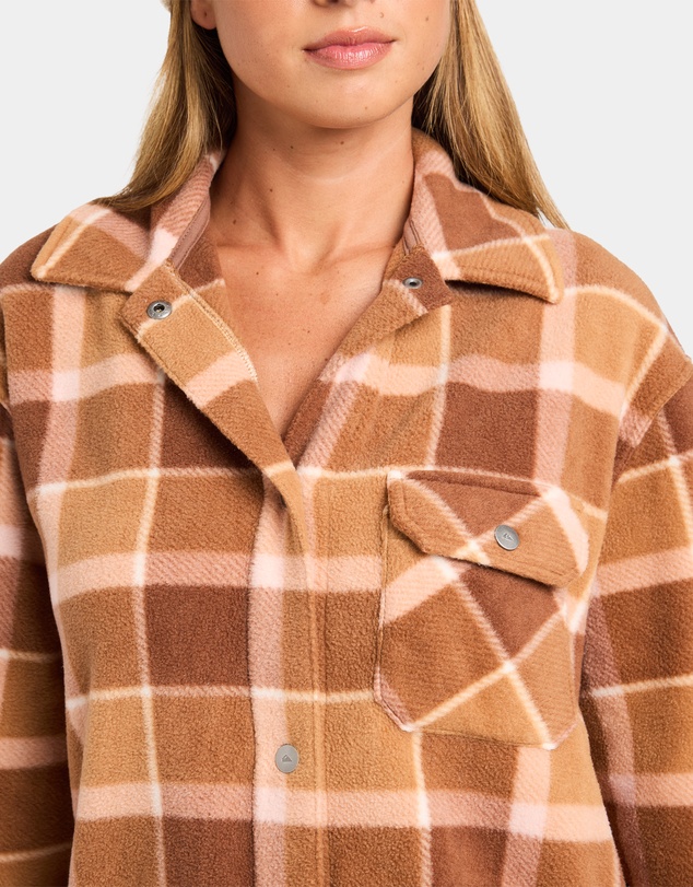 Quiksilver - Womens Camp Queen Polar Fleece Long Sleeve Shirt