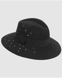 Max Alexander - Winter Felt Black Fedora Hat