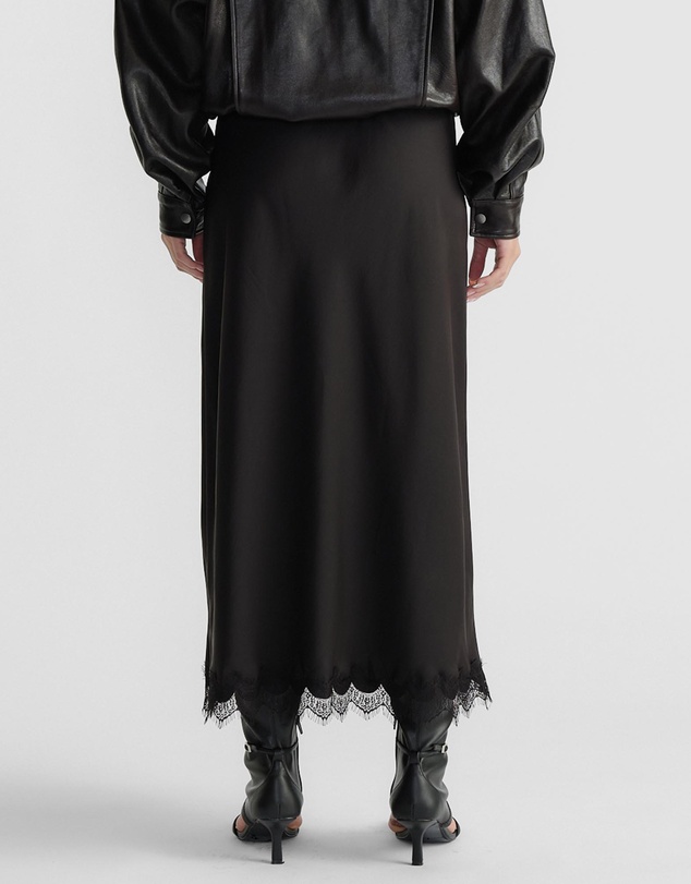Decjuba - Penny Lace Trim Maxi Skirt