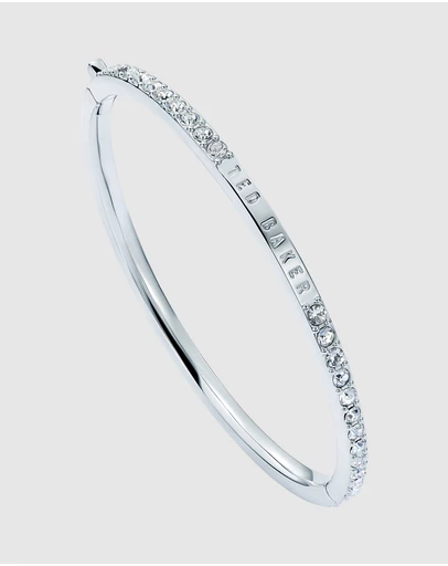 Ted Baker - CLAUDIA: Narrow Crystal Hinged Bangle Bracelet