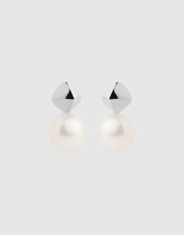 Najo - Mirage Silver Pearl Earring