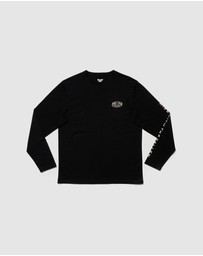 Fallen Footwear - Fallen Footwear Men Tradition Tee Jumper Regular Fit Black/Off-White