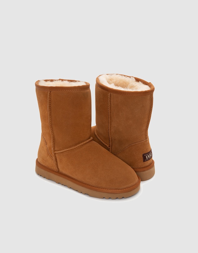 Ozwear Connection Uggs - Ugg Boots Genuine Australian Sheepskin Unisex Short Classic Suede