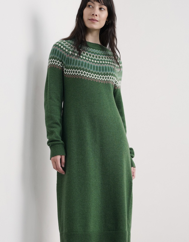 Seasalt - Seasalt Cornwall Green Bird Ring Dress