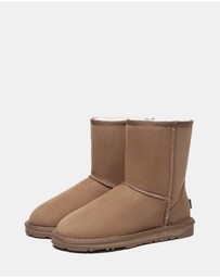 EVERAU - EverAU Ugg Short Classic Double Faced Sheepskin Upper UGG Boots