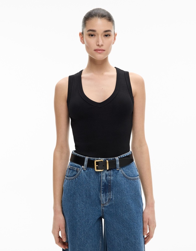 Witchery - Fine Rib V-neck Tank Top