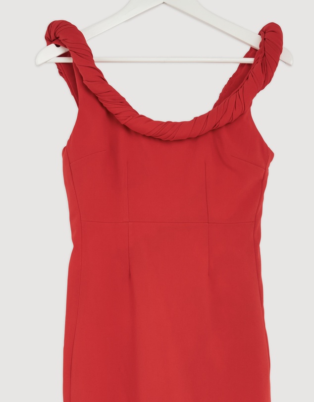 Revibe - Repaired BY JOHNNY. Talia Twist Midi Dress - AU 10