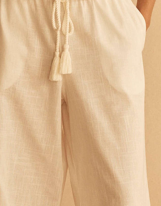 AUR OCEA - Bianca Gathered Wide Leg Pants