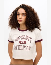 Superdry - Athletic Essentials Ringer Slim Fit Tee