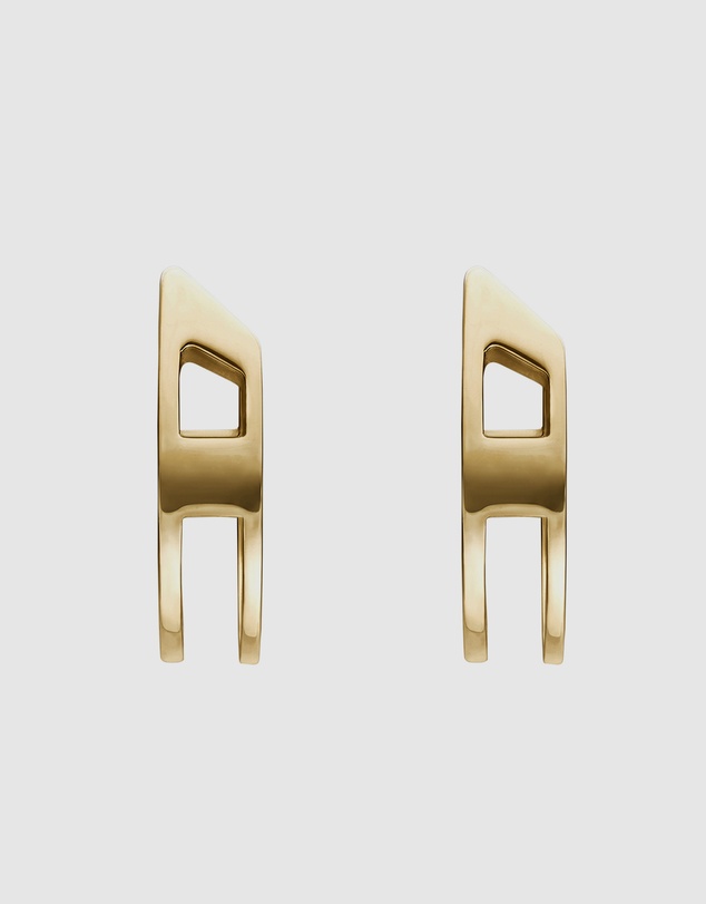 Diesel - D Logo Gold Earring