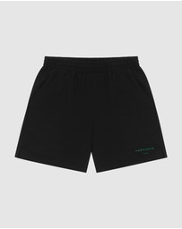 Provence - Nylon Shorts Black/Green