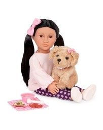 Our Generation - Our Generation Doll with Pet Dog, Jin & Charm