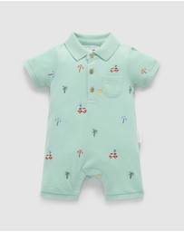 Purebaby - Polo Growsuit -Kids-Babies