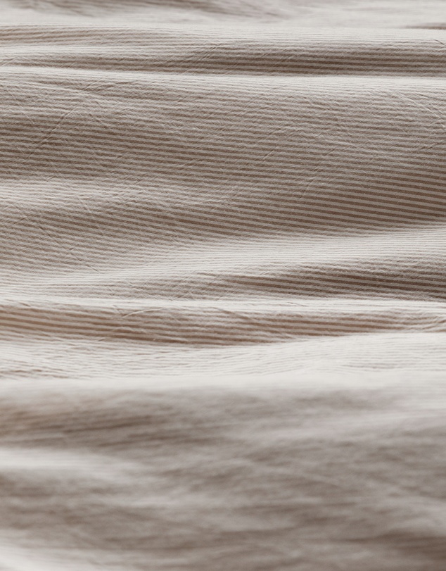 Sheet Society - Leo Washed Cotton Stripe Fitted Sheet Set