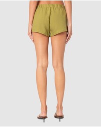 EDIKTED - Arden Linen Look Shorts