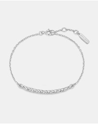 Ania Haie - Ania Haie Silver Twisted Bar Bracelet