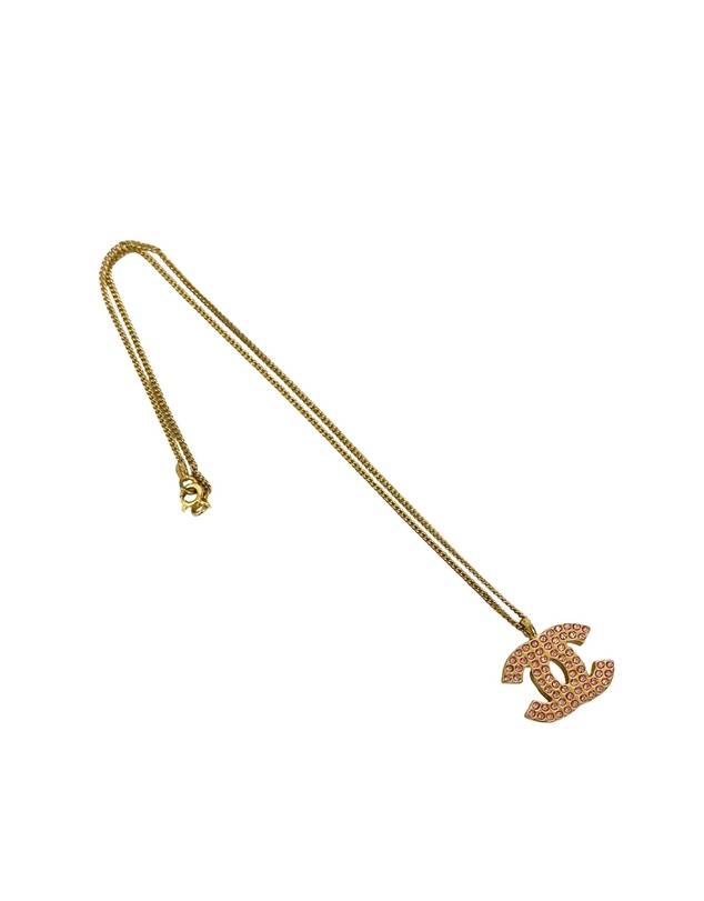 Pre-Loved by Azura Reborn - Pre-Loved CC Gold Plated Rhinestone Pendant Necklace