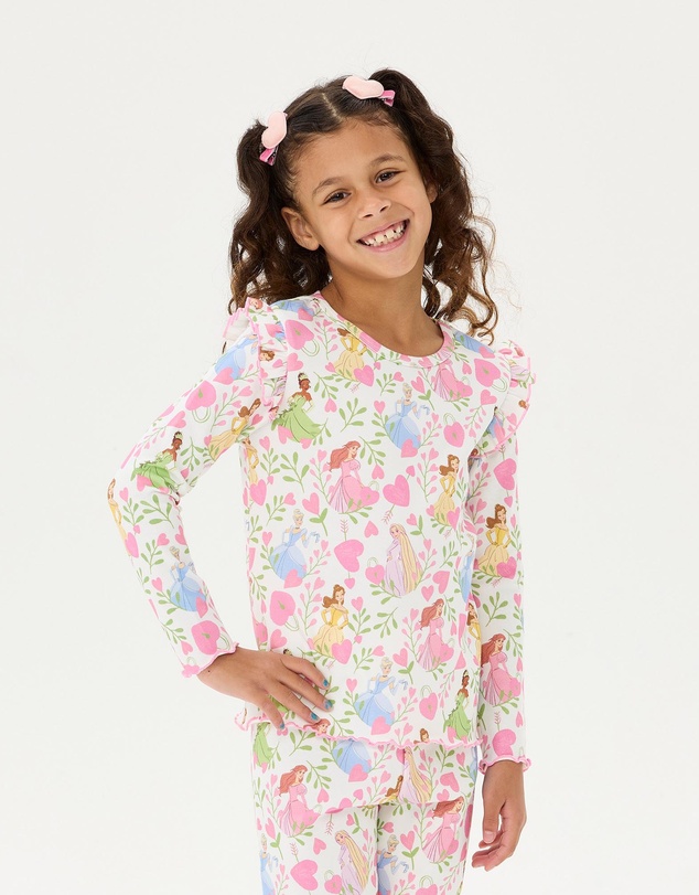 Rock Your Kid - Disney Princess Rib PJ Set - Kids-Teens